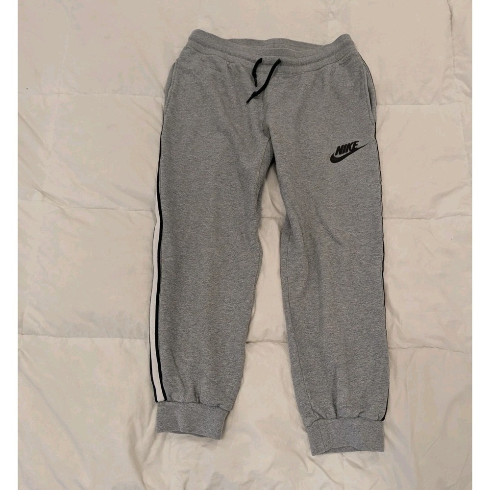 Athleisure Y2K Nike Joggers Gray Sweatpants Streetwear Women's Medium Lounge